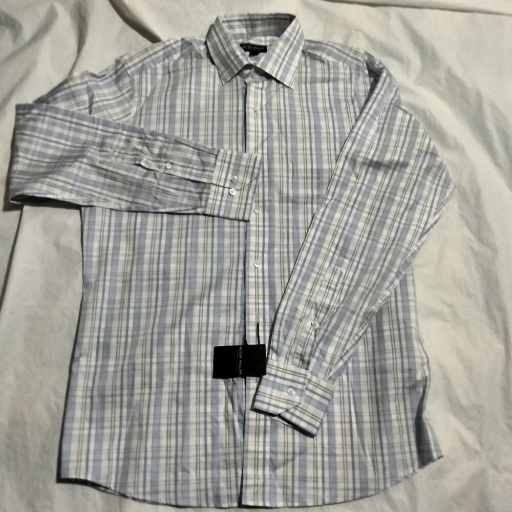 Peter MillarMen's Medium Crown Crafted Viggo Button Sport Shirt MSRP $250 Sz M